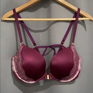 Burgundy Lace Bra